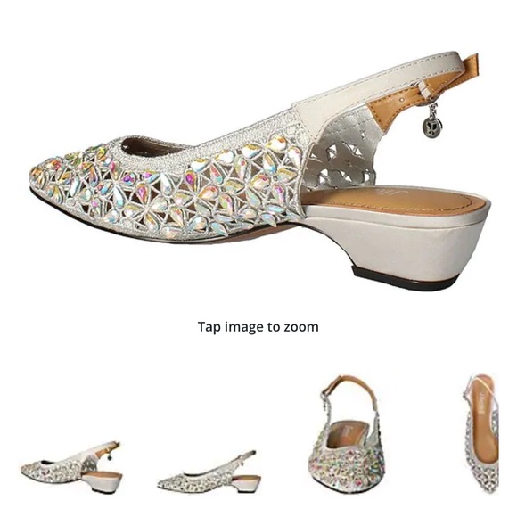 J. Renee
Hasini Satin Rhinestone Slingback Pumps - Picture 3 of 14